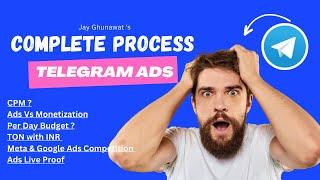 Telegram Ads | Complete Process | Telegram par ad kaise legate hai | Jay Ghunawat