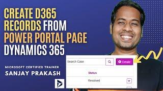 Create Dynamics 365 Entity Record From Portals using Entity List | Power Portal
