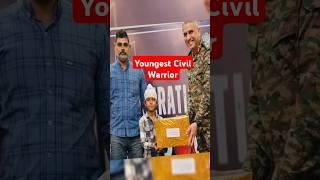 BSF Awarded Shravan Singh With Youngest Civil Warrior