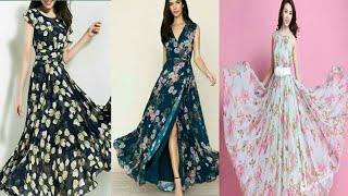 FLORAL PRINT TRENDY WOMEN'S MAXI DRESS DESIGNS || 2019 DRESSES