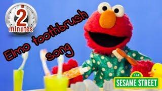 Elmo brushing teeth song | 2 minute timer for kids to brush teeth