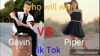 Piper vs Gavin tik Tok videos