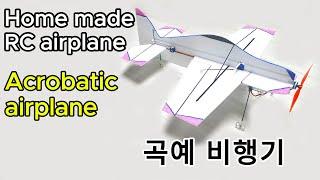 Home made RC airplane Acrobatic airplane_곡예 비행기 #3D_비행기 #3D비행기 #3D_airplane #Acrobatic_airplane