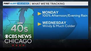 Afternoon, evening rain coming Monday in Chicago