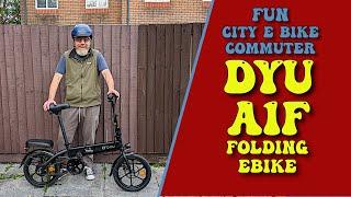 DYU A1F Folding Ebike Unboxing Review and  Test  Ride. Great electric city bike and Commuter.