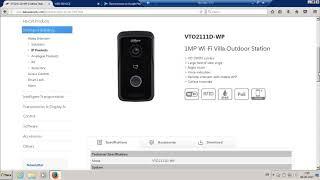 Dahua IP Intercom IP DHI VTO2111D WP web