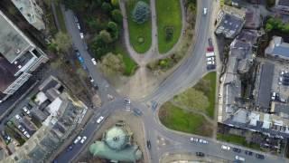 Flying above Harrogate Town Centre 4K with Mavic Pro