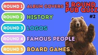 The 5 Round Pub Quiz | Album Covers, History, Logos, Board Games, Young Celebs (2)