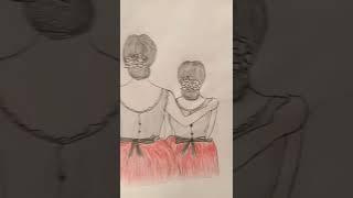 Cute girls pose #creative art #shorts
