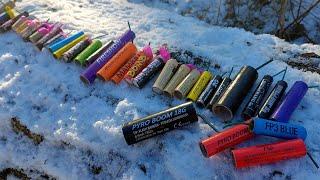 MEGA TEST 40 PETARDE - BOMBE DIFERITE  - Test firecrackers - Compilation Polenboller