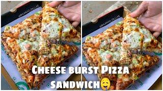 Cheese Burst Pizza Sandwich in Janakpuri || West Delhi Food