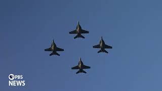 WATCH: Navy conducts aerial salute in flyover honoring late President Jimmy Carter