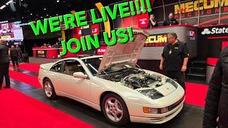 Join Flying Wheels live at the Mecum Classic Car Auctiom