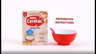 How to Prepare CERELAC Baby Rice | Infant Cereal | Nestlé Baby & me