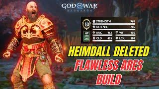 MAXED ARES KRATOS  DESTROYED ARROGANT HEIMDALL - God Of War Ragnarok