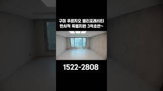 구미 푸르지오 엘리포레시티 한시적 특별지원 3억초반~