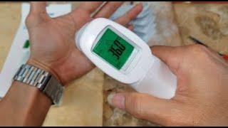 ASMR Berrcom JXB-178 Non-Contact Infrared Body Surface Room Temperature Thermometer!