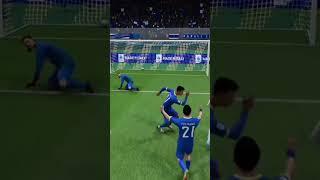 Insane volley in FC24 #football #fc24 #fifa #shorts