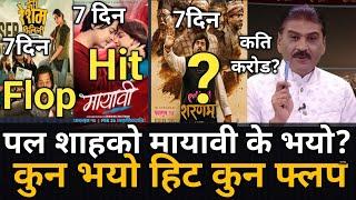 पल शाहको मायावी के भयो?कुन फिल्म हिट कुन फ्लप?Laaj Saram Vs Mayavi Vs Resam Filili Box Office Update