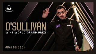 Ronnie O'SULLIVAN Wins Third Straight Title At World Grand Prix | Best of 2024 