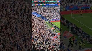 EM 2024 - 17.6 BELGIUM vs. Slovakia 0-1 Slovakia Team + Fans celebrating #football #2024 #uefa