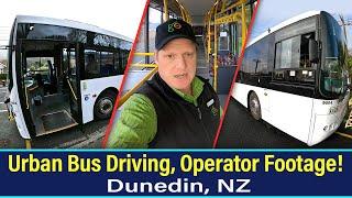 【Volvo B7R Urban Buses】Bus driving, Dunedin, NZ.  Fantastic driver footage and bus views!