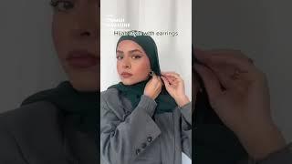 Hijab Style With Earrings | Modest Fashion | Ummah Magazine #shorts #hijabstyle #hijabtutorial