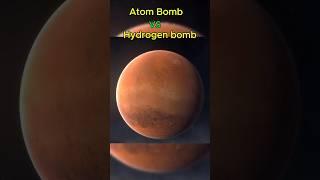 Atom vs hydrogen bomb on Mars #facts #space