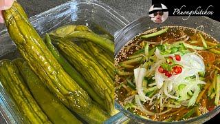 Hai món giải nhiệt mùa hè từ dưa leo của người Hàn