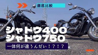 【独身貴族バイク】シャドウ400と750徹底比較！