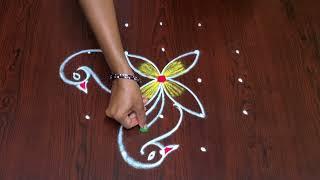 Daily rangoli || rangoli designs || easy muggulu ||