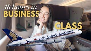 What it's like to fly business class on Singapore Airlines