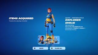 How To Get Explorer Emilie Skin NOW FREE In Fortnite! (Unlocked LEGO Emilie Lego Style)