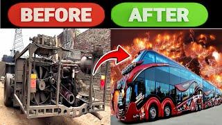 Mind Blowing Bus Transportation! Old Bus Repair in Local workshop " Restoration videos