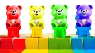 B For Bear Song ️ | Boo Boo Bouncy Bear | Animal Sounds Song  | ABC Phonics Song