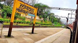 Lonavla Station | Chennai LTT Exp Train Unscheduled halt at Lonavala Railway Station | लोणावळा