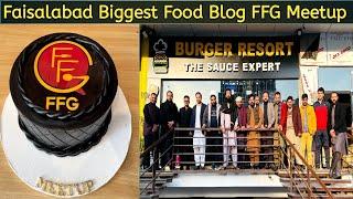 Faisalabad Biggest Food Group (Faisalabad Foodies Gang FFG) Meetup at Burger Resort Koh a Noor