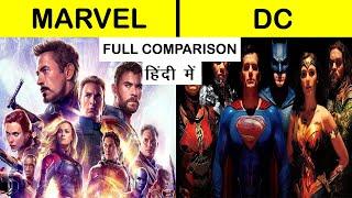 Marvel vs DC Full Comparison UNBIASED in Hindi 2021 | DC vs Marvel