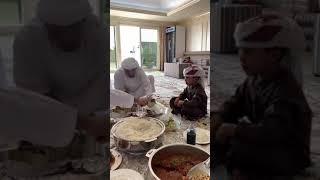 Sheikh Hamdan Having Food|Royal Arabic Food|Meat|Uncle Saeed