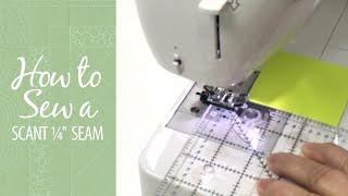 How to Sew a Scant 1/4" Seam | An Annie’s Creative Studio episode! Start your FREE TRIAL today!