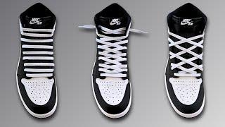 3 COOL WAYS TO LACE NIKE AIR JORDAN 1 HIGH | Jordan 1 High Lacing