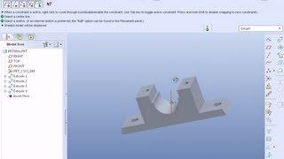 Pro Engineer Pro E) Plummer Block (Pedestel Bearing) Tutorial 1