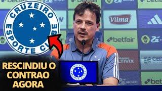 SAIU AGORA!! FERNANDO DINIZ FORA DO CRUZEIRO! RESCINDIU SEU CONTRATO! ÚLTIMAS NOTÍCIAS DO CRUZEIRO