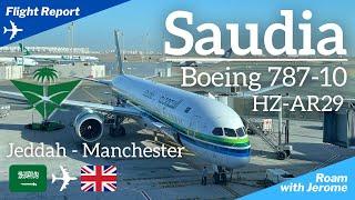 SAUDIA BOEING 787-10 Dreamliner | SAUDIA AIRLINES | Jeddah to Manchester | SV 123 | HZ-AR29| ECONOMY