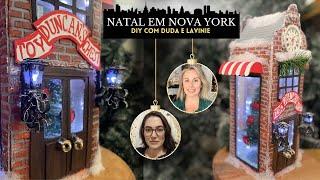 DIY LOJA DE NATAL + MINI ARANDELAS | Natal em Nova York | Faça você mesmo!