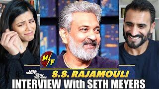 S.S. RAJAMOULI Interview With SETH MEYERS - REACTION!! | Fans HELPED with the Title of RRR