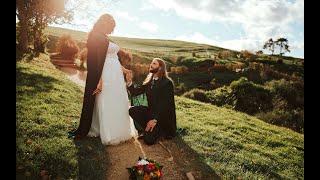 Ben + Brandi New Zealand Hobbiton Wedding Highlights Film 4K