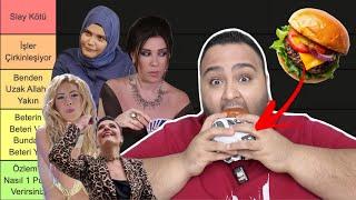 BURGER MUKBANG EŞLİĞİNDE DİZİLERDEKİ EN KÖTÜ KADIN KARAKTERLERİ SIRALADIM! KATMAN LİSTESİ TIER LIST