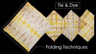 Tie Dye Folding Techniques | DIY Tie & Dye | Tie & Dye at home