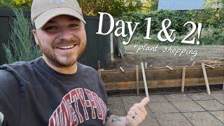 Greenhouse Build Has Started!! (And I Went Plant Shopping, Obviously) || Visit Our Garden